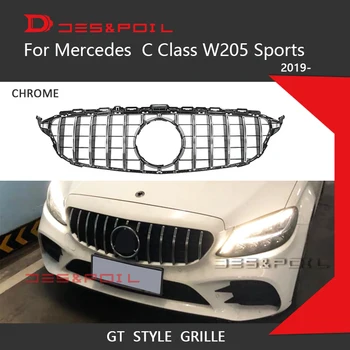 2019 Naujas C Klasės W205 GT Grotelės aisiais panamericana Lenktynių Facelift Groteles AMG Linija Mercedes 2015-2018 C180 C200 C220 C250 C43