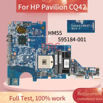 595184-001 595184-601 HP Pavilion CQ42 Sąsiuvinis Mainboard DA0AX1MB6H1 HM55 DDR3 Laptopo plokštė